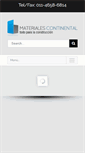 Mobile Screenshot of materialescontinental.com