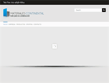 Tablet Screenshot of materialescontinental.com